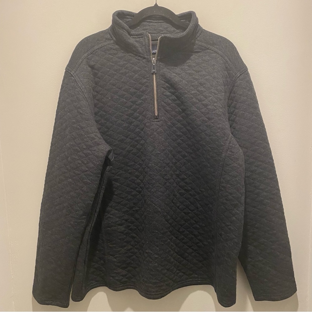 Rainforest Knit 1/4 Zip Pullover Sweater Men's Size Large Casual Wear Comfy EUC
